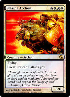Blazing Archon (Premium Deck Series: Graveborn) Near Mint Foil