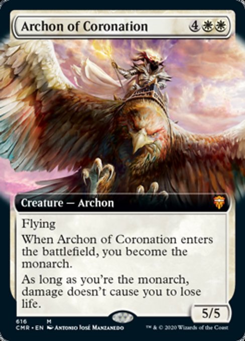 Archon of Coronation (Extended Art) (Commander Legends) Near Mint