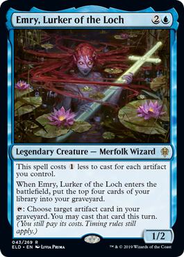 Emry, Lurker of the Loch (Throne of Eldraine) Near Mint Foil