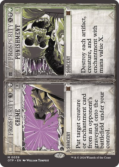 Crime / Punishment (Outlaws of Thunder Junction: Breaking News) Near Mint