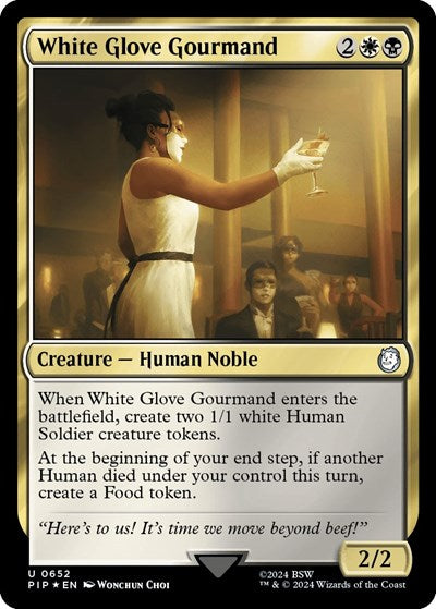 White Glove Gourmand (Surge Foil) (Universes Beyond: Fallout) Near Mint