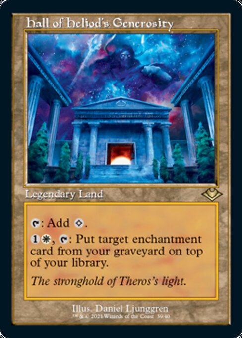 Hall of Heliod's Generosity (Modern Horizons 1 Retro Frames) Near Mint Etched Foil