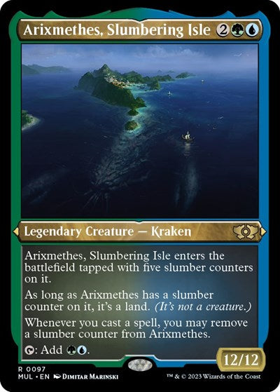 Arixmethes, Slumbering Isle (Foil Etched) (March of the Machine: Multiverse Legends) Near Mint