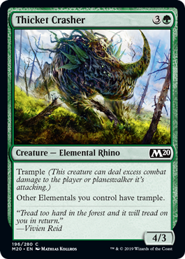 Thicket Crasher (Magic 2020 Core Set) Near Mint Foil