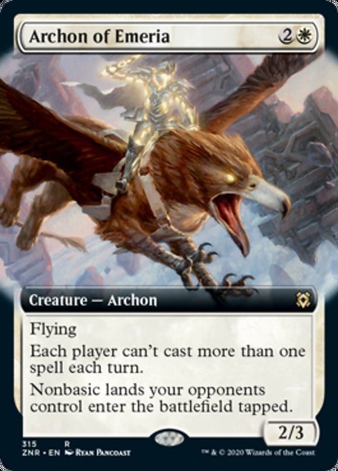 Archon of Emeria (Extended Art) (Zendikar Rising) Near Mint Foil