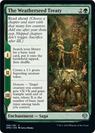 The Weatherseed Treaty (Dominaria United) Near Mint Foil