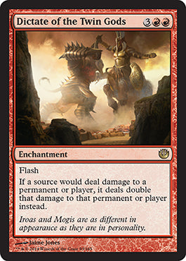 Dictate of the Twin Gods (Journey into Nyx) Near Mint Foil
