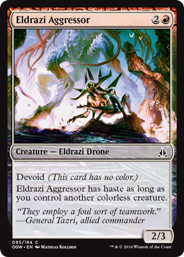 Eldrazi Aggressor (Oath of the Gatewatch) Near Mint Foil