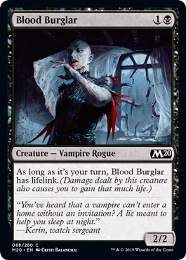 Blood Burglar (Magic 2020 Core Set) Near Mint