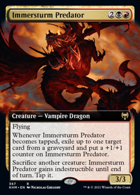Immersturm Predator (Extended Art) (Kaldheim) Near Mint