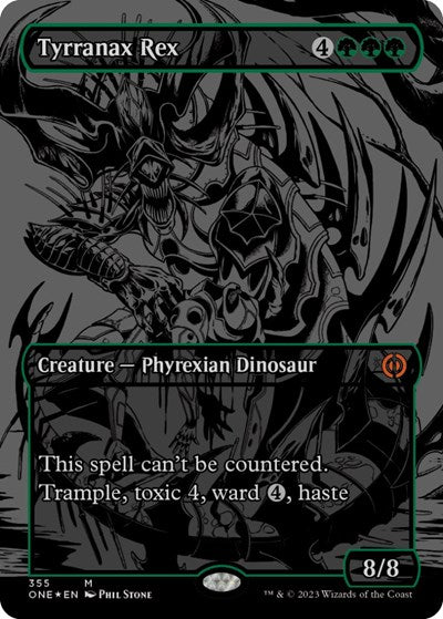 Tyrranax Rex (Oil Slick Raised Foil) (Phyrexia: All Will Be One) Near Mint