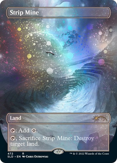 Strip Mine (Borderless) (Galaxy Foil) (Secret Lair) Near Mint