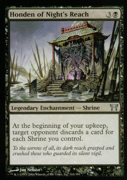 Honden of Night's Reach (Champions of Kamigawa) Light Play
