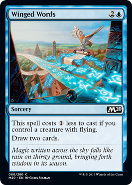 Winged Words (Magic 2020 Core Set) Near Mint