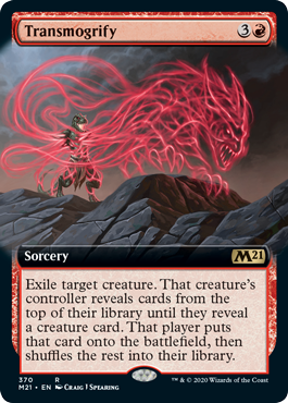 Transmogrify (Extended Art) (Magic 2021 Core Set) Near Mint Foil