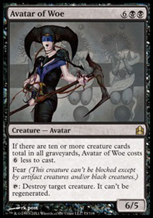 Avatar of Woe (Commander) Light Play