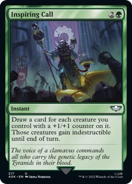 Inspiring Call (Surge Foil) (Universes Beyond: Warhammer 40K) Near Mint