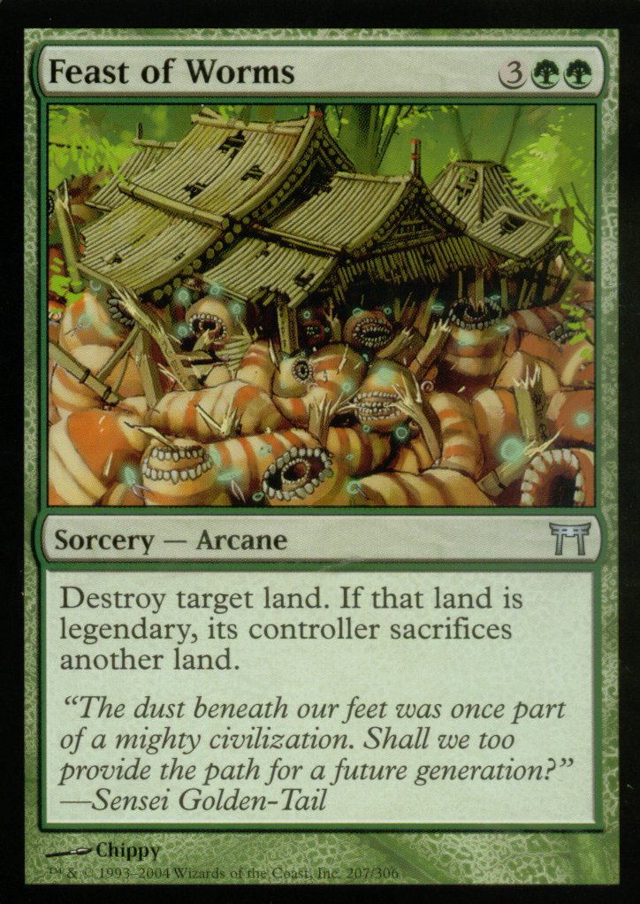 Feast of Worms (Champions of Kamigawa) Light Play