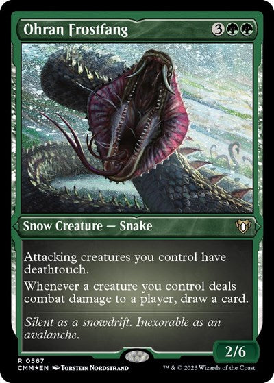 Ohran Frostfang (Foil Etched) (Commander Masters) Near Mint