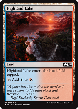 Highland Lake (Magic 2019 Core Set) Near Mint