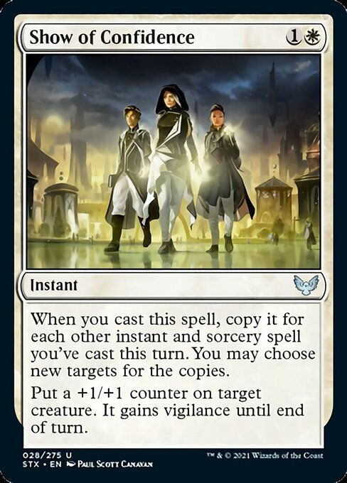 Show of Confidence (Strixhaven) Near Mint Foil