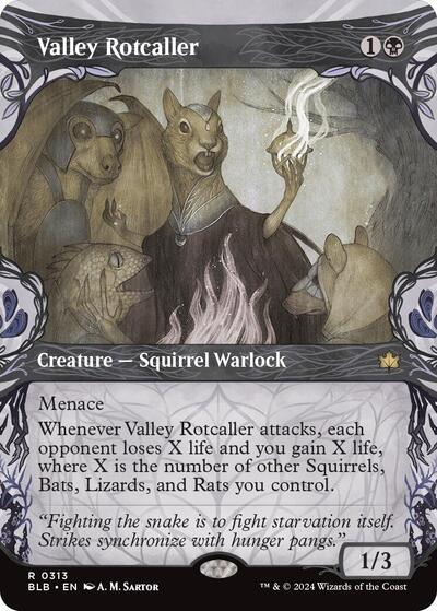 Valley Rotcaller (Showcase) (Bloomburrow) Near Mint Foil