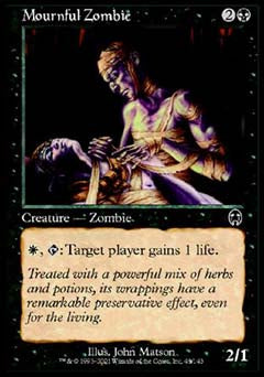 Mournful Zombie (Apocalypse) Light Play Foil