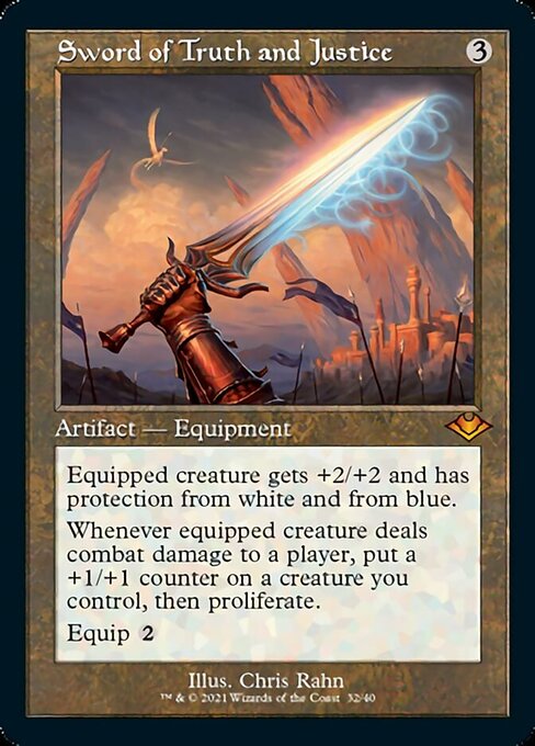Sword of Truth and Justice (Modern Horizons 1 Retro Frames) Near Mint Etched Foil