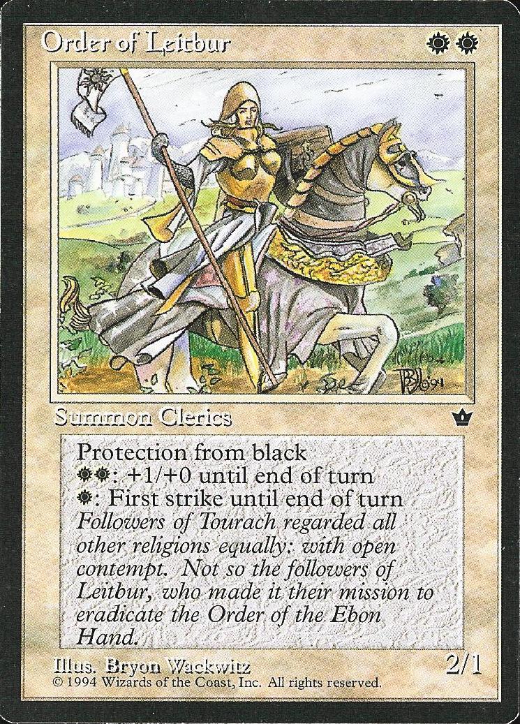 Order of Leitbur (1) (Fallen Empires) Light Play