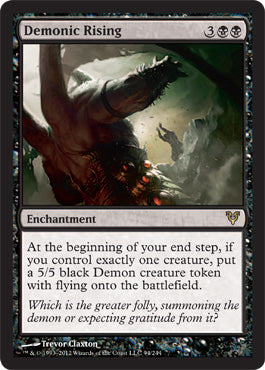 Demonic Rising (Avacyn Restored) Near Mint Foil