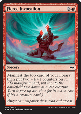 Fierce Invocation (Fate Reforged) Near Mint Foil