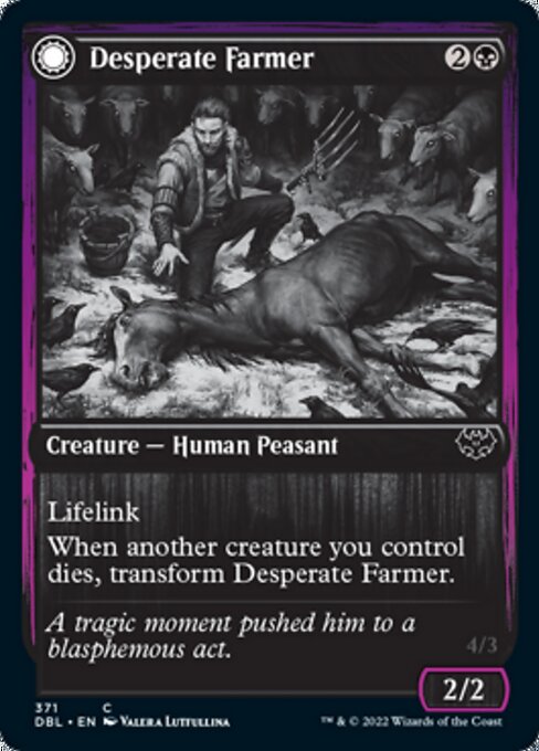 Desperate Farmer / Depraved Harvester (Innistrad: Double Feature) Near Mint