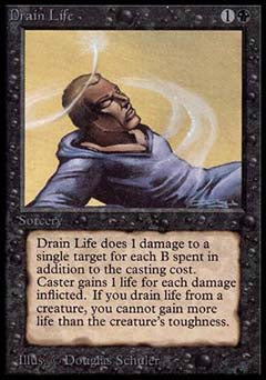 Drain Life (Alpha) Near Mint