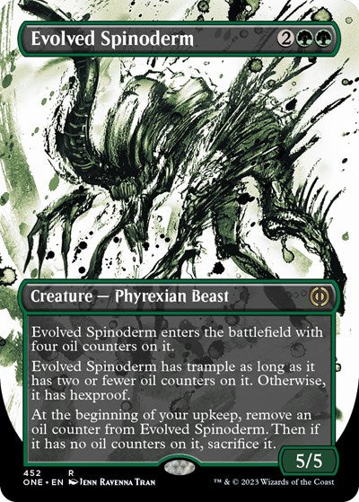 Evolved Spinoderm (Showcase) (Step-and-Compleat Foil) (Phyrexia: All Will Be One) Near Mint