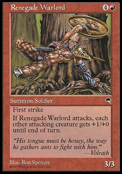 Renegade Warlord (Tempest) Light Play
