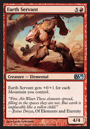 Earth Servant (Magic 2011 Core Set) Light Play