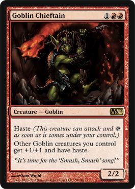 Goblin Chieftain (Magic 2012 Core Set) Light Play