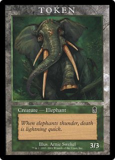 Token - Elephant (OD) (Promotional Cards) Near Mint