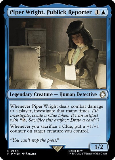 Piper Wright, Publick Reporter (Surge Foil) (Universes Beyond: Fallout) Near Mint