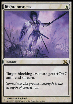 Righteousness (10th Edition) Near Mint Foil