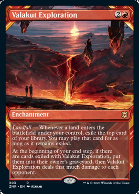 Showcase Valakut Exploration (Zendikar Rising) Near Mint Foil
