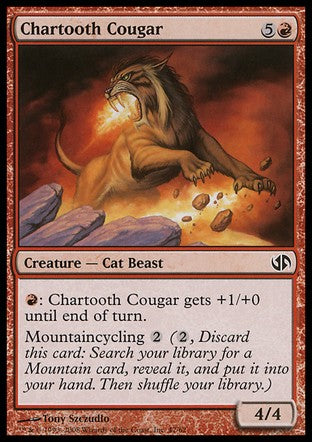 Chartooth Cougar (Duel Decks: Jace vs Chandra) Light Play