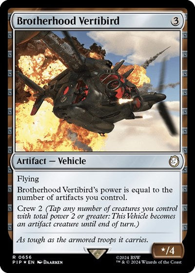 Brotherhood Vertibird (Surge Foil) (Universes Beyond: Fallout) Near Mint