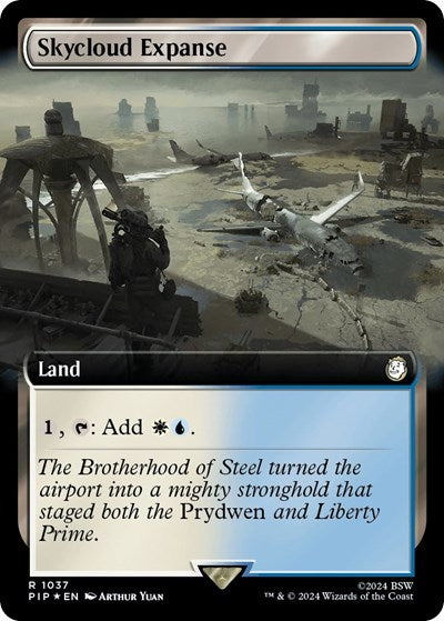 Skycloud Expanse (Extended Art) (Surge Foil) (Universes Beyond: Fallout) Near Mint