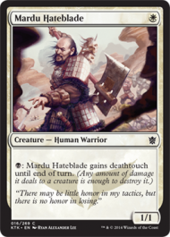 Mardu Hateblade (Khans of Tarkir) Near Mint Foil