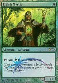 Elvish Mystic (FNM) (Promotional Cards) Light Play Foil