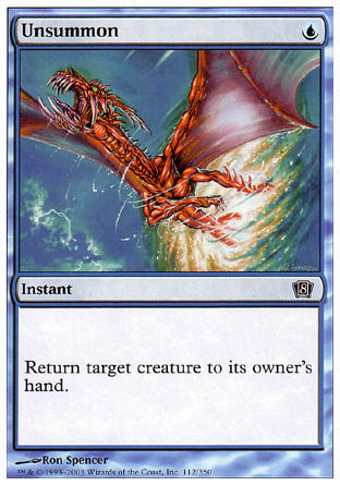 Unsummon (8th Edition) Light Play Foil
