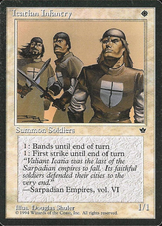 Icatian Infantry (3) (Fallen Empires) Near Mint