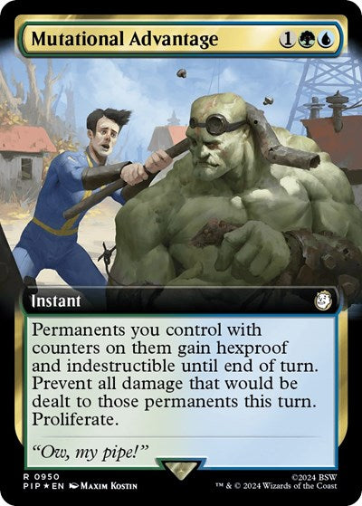 Mutational Advantage (Extended Art) (Surge Foil) (Universes Beyond: Fallout) Near Mint