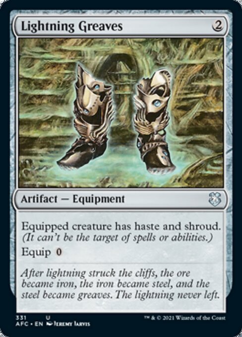 Lightning Greaves (Commander 2021 Forgotten Realms) Near Mint